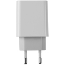 Лампа с беспроводной зарядкой смартфона и часов Powerack, белая для нанесения логотипа