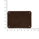 Лейбл Eta Nubuck, XL, темно-коричневый для нанесения логотипа