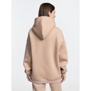 Худи Kulonga Oversize, бежевое, размер XS/S для нанесения логотипа