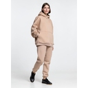 Худи Kulonga Oversize, бежевое, размер XS/S для нанесения логотипа