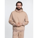Худи Kulonga Oversize, бежевое, размер XS/S для нанесения логотипа