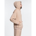 Худи Kulonga Oversize, бежевое, размер XS/S для нанесения логотипа