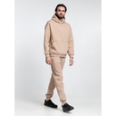 Худи Kulonga Oversize, бежевое, размер XS/S для нанесения логотипа