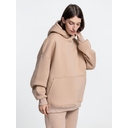 Худи Kulonga Oversize, бежевое (песочное), размер 3XL/4XL для нанесения логотипа