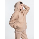 Худи Kulonga Oversize, бежевое (песочное), размер 3XL/4XL для нанесения логотипа