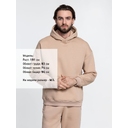 Худи Kulonga Oversize, бежевое (песочное), размер 3XL/4XL для нанесения логотипа