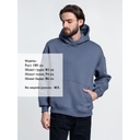 Худи Kulonga Oversize, темно-серое, размер XS/S для нанесения логотипа