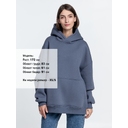 Худи Kulonga Oversize, темно-серое, размер XS/S для нанесения логотипа