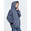 Худи Kulonga Oversize, темно-серое, размер XS/S для нанесения логотипа