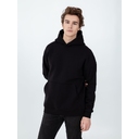 Худи Kulonga Oversize, черное, размер XS/S для нанесения логотипа