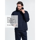 Худи Kulonga Oversize, темно-синее (кобальт), размер ХS/S для нанесения логотипа
