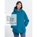 Худи Kulonga Oversize, бирюзовое, размер ХS/S для нанесения логотипа