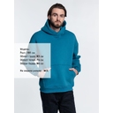 Худи Kulonga Oversize, бирюзовое, размер ХS/S для нанесения логотипа