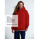 Худи Kulonga Oversize, красное, размер 3XL/4XL для нанесения логотипа