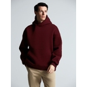 Худи Kulonga Oversize, бордовое, размер 3XL/4XL для нанесения логотипа