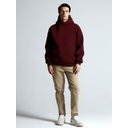 Худи Kulonga Oversize, бордовое, размер 3XL/4XL для нанесения логотипа