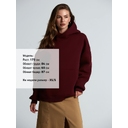 Худи Kulonga Oversize, бордовое, размер 3XL/4XL для нанесения логотипа