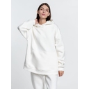 Худи Kulonga Oversize, молочно-белое, размер XS/S для нанесения логотипа