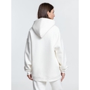 Худи Kulonga Oversize, молочно-белое, размер XS/S для нанесения логотипа
