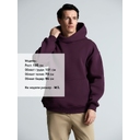 Худи Kulonga Oversize, фиолетовое, размер ХL/ХХL для нанесения логотипа
