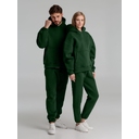 Худи Kulonga Oversize, темно-зеленое, размер 3XL/4XL для нанесения логотипа
