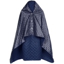 Плед-пончо для пикника SnapCoat, синий для нанесения логотипа