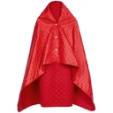 Плед-пончо для пикника SnapCoat, красный для нанесения логотипа