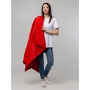 Плед-пончо для пикника SnapCoat, красный для нанесения логотипа
