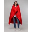 Плед-пончо для пикника SnapCoat, красный для нанесения логотипа
