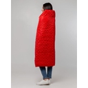 Плед-пончо для пикника SnapCoat, красный для нанесения логотипа