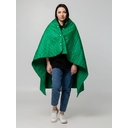 Плед-пончо для пикника SnapCoat, зеленый для нанесения логотипа