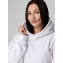 Худи флисовое унисекс Manakin, белое, размер XS/S для нанесения логотипа