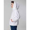 Худи флисовое унисекс Manakin, белое, размер XS/S для нанесения логотипа