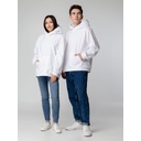 Худи флисовое унисекс Manakin, белое, размер XS/S для нанесения логотипа