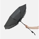 Зонт складной Monsoon, черный для нанесения логотипа