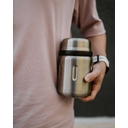 Термос для еды Jerrycan 700, вакуумный, стальной матовый для нанесения логотипа