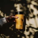 Термостакан Tumbler 350, вакуумный, оранжевый для нанесения логотипа