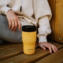 Термостакан Tumbler 350, вакуумный, оранжевый для нанесения логотипа