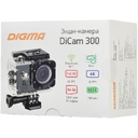Экшн-камера Digma DiCam 300, серая для нанесения логотипа