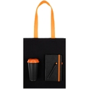 Набор Velours Bag, черный с оранжевым для нанесения логотипа