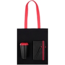 Набор Velours Bag, черный с красным для нанесения логотипа