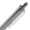 Ручка шариковая Easy Grip, серебристая для нанесения логотипа