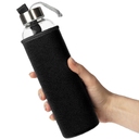 Бутылка для воды Sleeve Ace, черная для нанесения логотипа