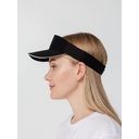 Козырек Active, черный с белым кантом для нанесения логотипа
