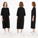 Платье D2, черное, размер XS/S для нанесения логотипа