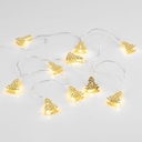 Светодиодная гирлянда Golden Lights, золотистая для нанесения логотипа