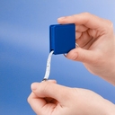 Брелок с рулеткой Square, ver.2, синий для нанесения логотипа