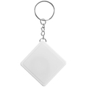 Брелок с рулеткой Square, ver.2, белый для нанесения логотипа