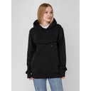 Худи унисекс с карманом на груди Chest Pocket, черное, размер XS/S для нанесения логотипа