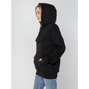 Худи унисекс с карманом на груди Chest Pocket, черное, размер XS/S для нанесения логотипа